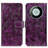 Custodia Portafoglio In Pelle Cover con Supporto K04Z per Huawei Mate 60 Pro Viola