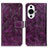 Custodia Portafoglio In Pelle Cover con Supporto K04Z per Huawei Nova 11 Viola