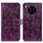 Custodia Portafoglio In Pelle Cover con Supporto K04Z per Huawei Nova 8i Viola