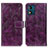 Custodia Portafoglio In Pelle Cover con Supporto K04Z per Motorola Moto E13 Viola