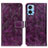 Custodia Portafoglio In Pelle Cover con Supporto K04Z per Motorola Moto E22 Viola