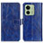 Custodia Portafoglio In Pelle Cover con Supporto K04Z per Motorola Moto Edge (2023) 5G Blu