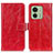 Custodia Portafoglio In Pelle Cover con Supporto K04Z per Motorola Moto Edge (2023) 5G Rosso