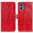 Custodia Portafoglio In Pelle Cover con Supporto K04Z per Motorola Moto G 5G (2023) Rosso