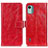 Custodia Portafoglio In Pelle Cover con Supporto K04Z per Nokia C12 Plus Rosso