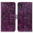 Custodia Portafoglio In Pelle Cover con Supporto K04Z per Nokia C2 2nd Edition Viola