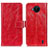 Custodia Portafoglio In Pelle Cover con Supporto K04Z per Nokia C20 Plus Rosso