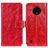 Custodia Portafoglio In Pelle Cover con Supporto K04Z per Nokia C200 Rosso