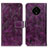 Custodia Portafoglio In Pelle Cover con Supporto K04Z per Nokia C200 Viola