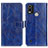 Custodia Portafoglio In Pelle Cover con Supporto K04Z per Nokia C21 Plus Blu