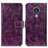 Custodia Portafoglio In Pelle Cover con Supporto K04Z per Nokia C21 Viola