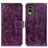 Custodia Portafoglio In Pelle Cover con Supporto K04Z per Nokia C210 Viola