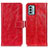 Custodia Portafoglio In Pelle Cover con Supporto K04Z per Nokia G22 Rosso