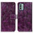 Custodia Portafoglio In Pelle Cover con Supporto K04Z per Nokia G22 Viola