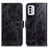 Custodia Portafoglio In Pelle Cover con Supporto K04Z per Nokia G60 5G Nero