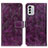 Custodia Portafoglio In Pelle Cover con Supporto K04Z per Nokia G60 5G Viola