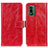 Custodia Portafoglio In Pelle Cover con Supporto K04Z per Nokia XR21 Rosso