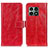 Custodia Portafoglio In Pelle Cover con Supporto K04Z per OnePlus 10 Pro 5G Rosso