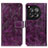 Custodia Portafoglio In Pelle Cover con Supporto K04Z per OnePlus 12 5G Viola