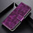 Custodia Portafoglio In Pelle Cover con Supporto K04Z per OnePlus 9 5G Viola