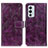 Custodia Portafoglio In Pelle Cover con Supporto K04Z per OnePlus 9RT 5G Viola