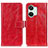 Custodia Portafoglio In Pelle Cover con Supporto K04Z per OnePlus Ace 2V 5G Rosso