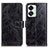 Custodia Portafoglio In Pelle Cover con Supporto K04Z per OnePlus Nord 2T 5G Nero