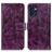 Custodia Portafoglio In Pelle Cover con Supporto K04Z per OnePlus Nord CE 2 5G Viola