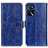 Custodia Portafoglio In Pelle Cover con Supporto K04Z per Oppo A16 Blu