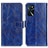 Custodia Portafoglio In Pelle Cover con Supporto K04Z per Oppo A16s Blu