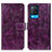 Custodia Portafoglio In Pelle Cover con Supporto K04Z per Oppo A54 4G Viola