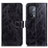 Custodia Portafoglio In Pelle Cover con Supporto K04Z per Oppo A74 5G Nero