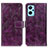 Custodia Portafoglio In Pelle Cover con Supporto K04Z per Oppo K10 4G Viola