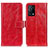 Custodia Portafoglio In Pelle Cover con Supporto K04Z per Oppo K9 5G Rosso