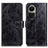 Custodia Portafoglio In Pelle Cover con Supporto K04Z per Oppo Reno10 Pro 5G Nero