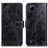 Custodia Portafoglio In Pelle Cover con Supporto K04Z per Realme C11 (2021) Nero