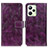 Custodia Portafoglio In Pelle Cover con Supporto K04Z per Realme C35 Viola