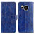 Custodia Portafoglio In Pelle Cover con Supporto K04Z per Sharp Aquos Sense7 Plus Blu