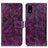 Custodia Portafoglio In Pelle Cover con Supporto K04Z per Sharp Aquos wish Viola