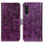 Custodia Portafoglio In Pelle Cover con Supporto K04Z per Sony Xperia 10 III Lite Viola