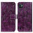 Custodia Portafoglio In Pelle Cover con Supporto K04Z per Wiko Y82 Viola