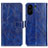 Custodia Portafoglio In Pelle Cover con Supporto K04Z per Xiaomi Poco C65 Blu