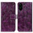 Custodia Portafoglio In Pelle Cover con Supporto K04Z per Xiaomi Poco C65 Viola