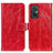 Custodia Portafoglio In Pelle Cover con Supporto K04Z per Xiaomi Redmi 11 Prime 4G Rosso