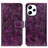 Custodia Portafoglio In Pelle Cover con Supporto K04Z per Xiaomi Redmi 12 4G Viola