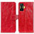 Custodia Portafoglio In Pelle Cover con Supporto K04Z per Xiaomi Redmi K50 Gaming AMG F1 5G Rosso