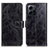 Custodia Portafoglio In Pelle Cover con Supporto K04Z per Xiaomi Redmi Note 12 4G Nero