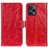 Custodia Portafoglio In Pelle Cover con Supporto K04Z per Xiaomi Redmi Note 12 Turbo 5G Rosso