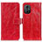 Custodia Portafoglio In Pelle Cover con Supporto K04Z per Xiaomi Redmi Note 12R Pro 5G Rosso