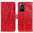 Custodia Portafoglio In Pelle Cover con Supporto K04Z per Xiaomi Redmi Note 12S Rosso